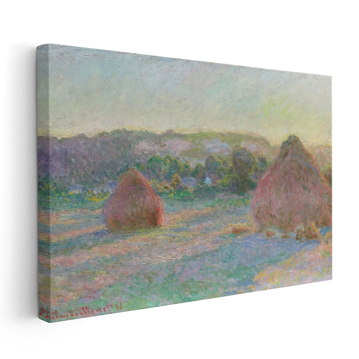 Stacks of Wheat, End of Summer, 1890–1891 - Canvas Print Wall Art