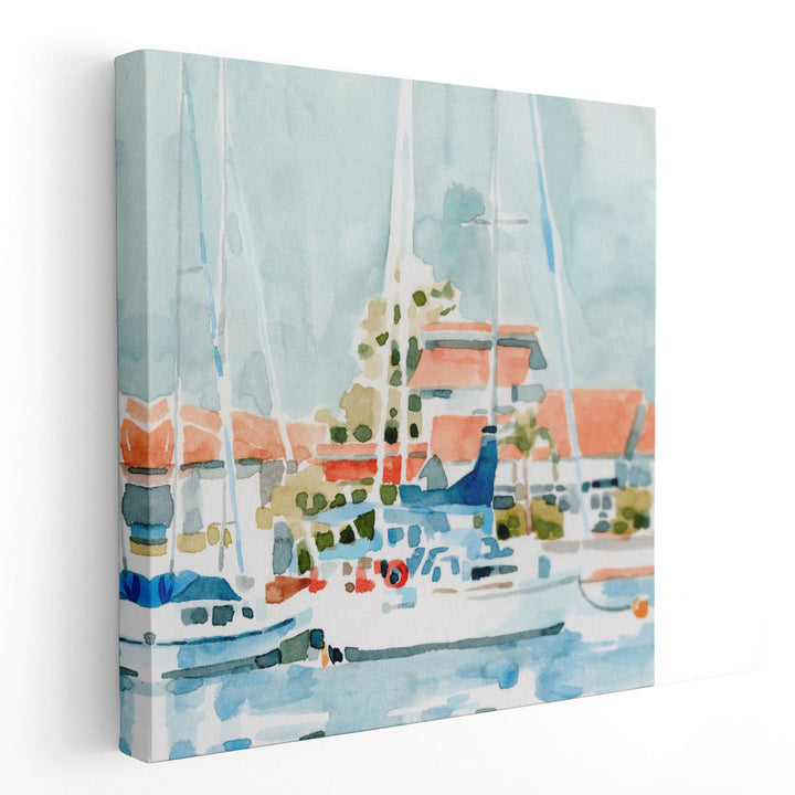 Beach Town Summer I - Canvas Print Wall Art