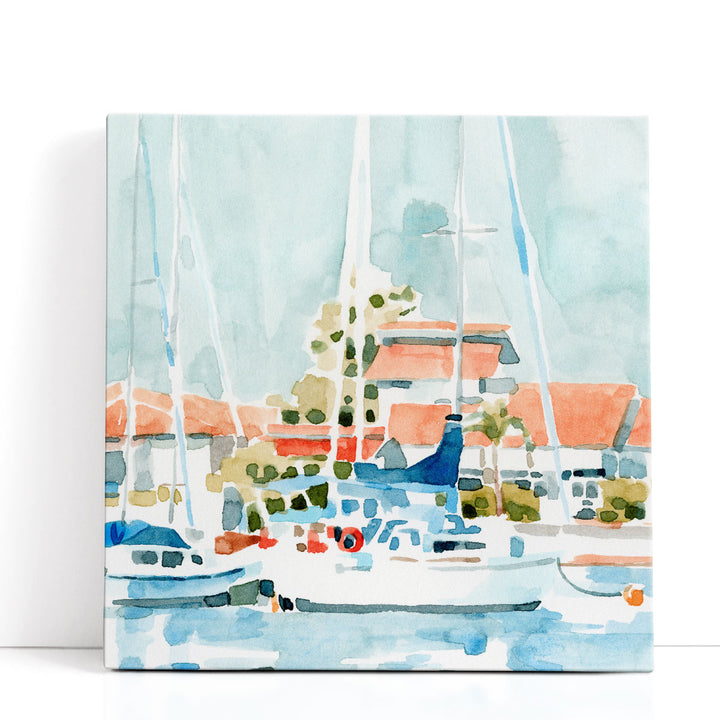 Beach Town Summer I - Canvas Print Wall Art