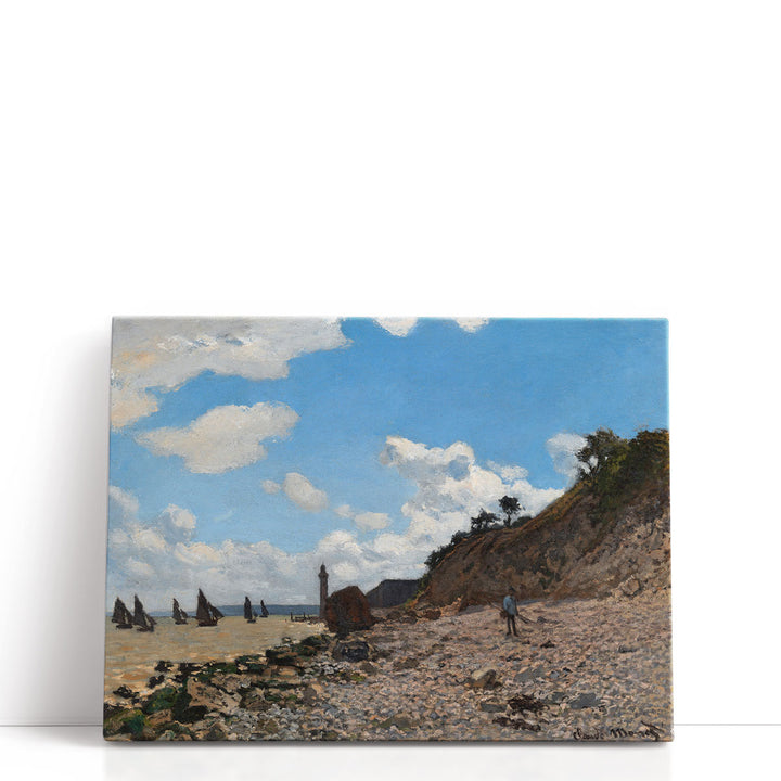 Classic beach canvas prints with soft blue sky