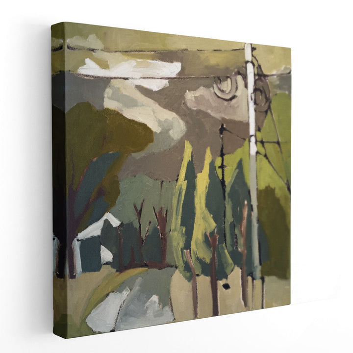 Trees & Wires IX - Canvas Print Wall Art