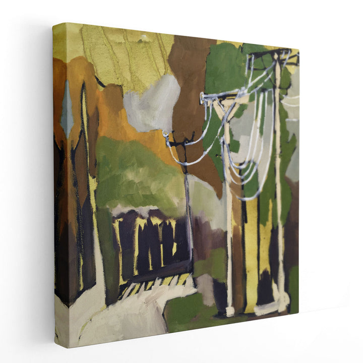 Trees & Wires X - Canvas Print Wall Art