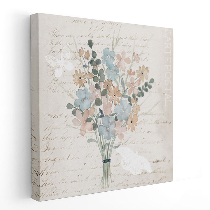 Fleurs Pastel I - Canvas Print Wall Art