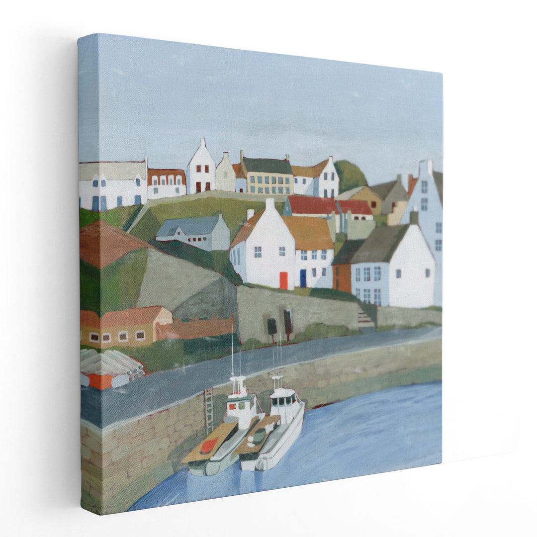 Old Coast Town I - Canvas Print Wall Art