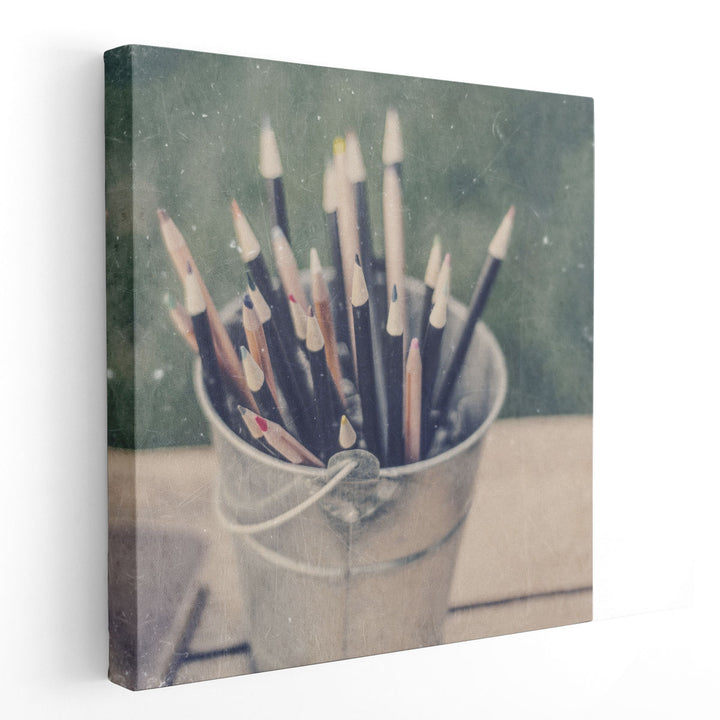 Vintage School V - Canvas Print Wall Art