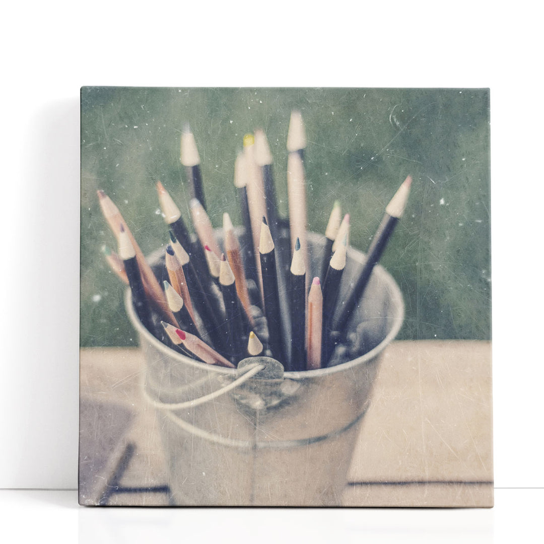 Vintage School V - Canvas Print Wall Art