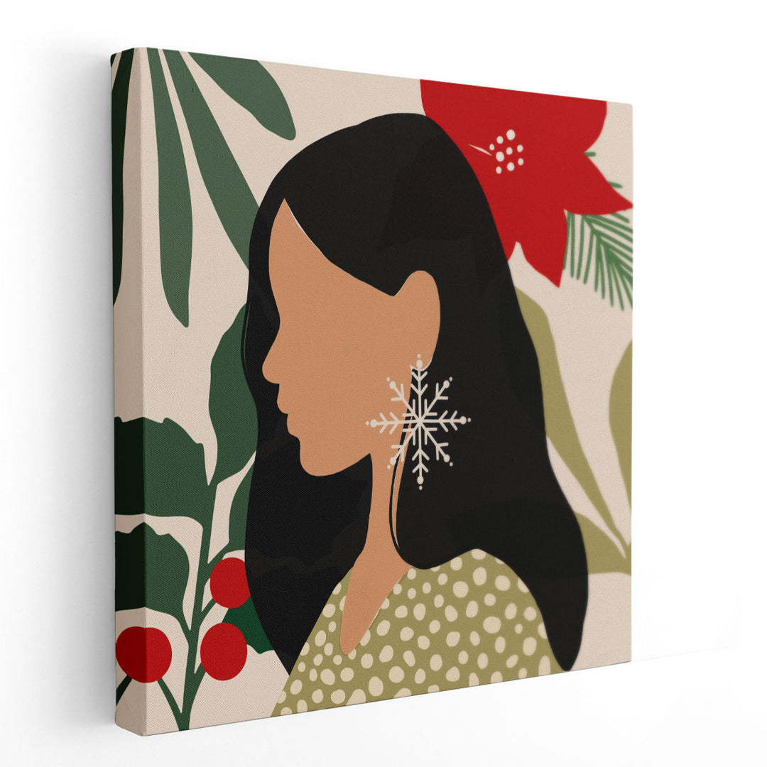 Christmas Earring II - Canvas Print Wall Art