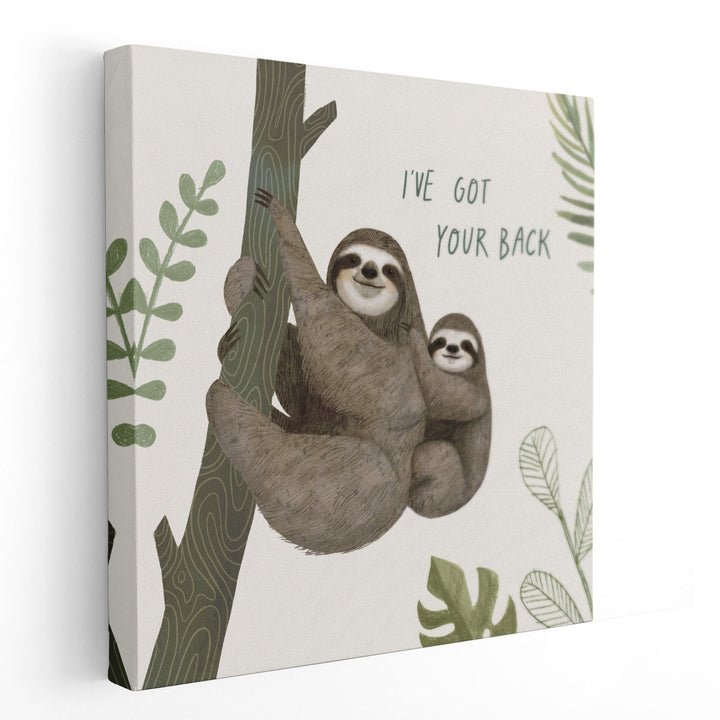 Sloth Sayings III - Canvas Print Wall Art