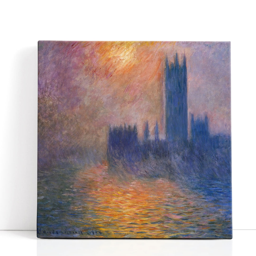 The Houses of Parliament, Sunset, 1904 - Canvas Print Wall Art