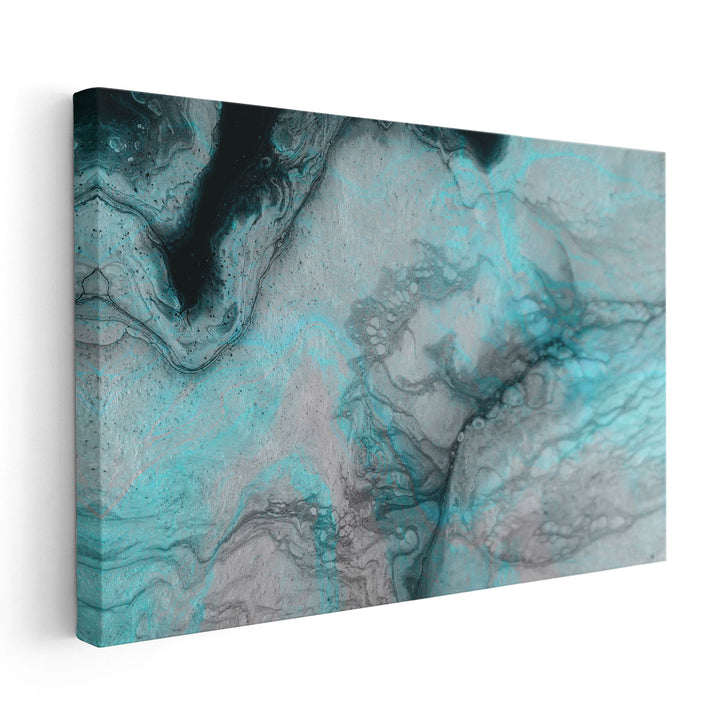 Blue Crevice - Canvas Print Wall Art