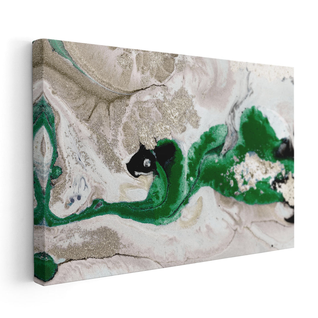 River Run Emerald - Canvas Print Wall Art