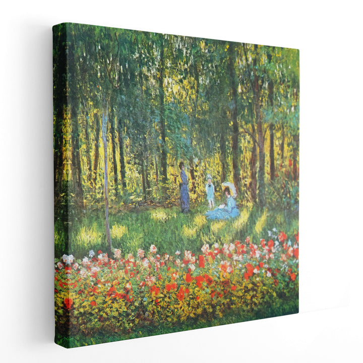 The Artist's Family in the Garden, 1875 - Canvas Print Wall Art