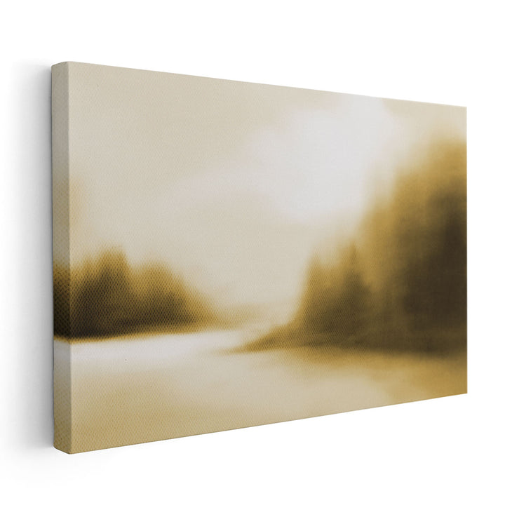 The Inlet Muted Mustard - Canvas Print Wall Art