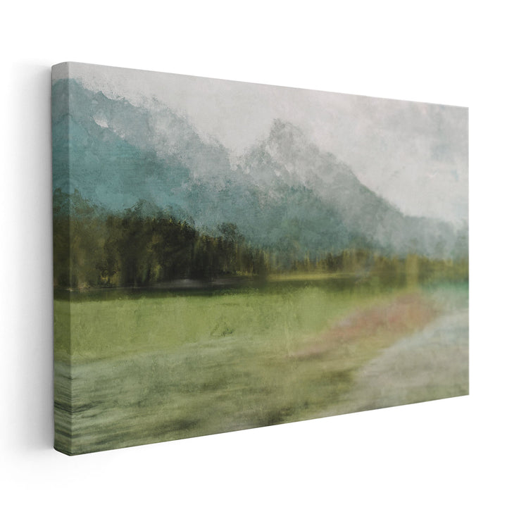 Distorted Lake - Canvas Print Wall Art