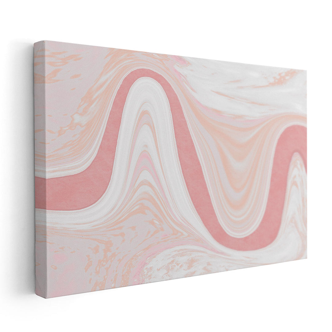 Abstract Blush Modern Views - Canvas Print Wall Art