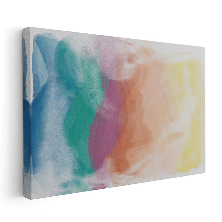 Vivid Abstract Wash 1 - Canvas Print Wall Art