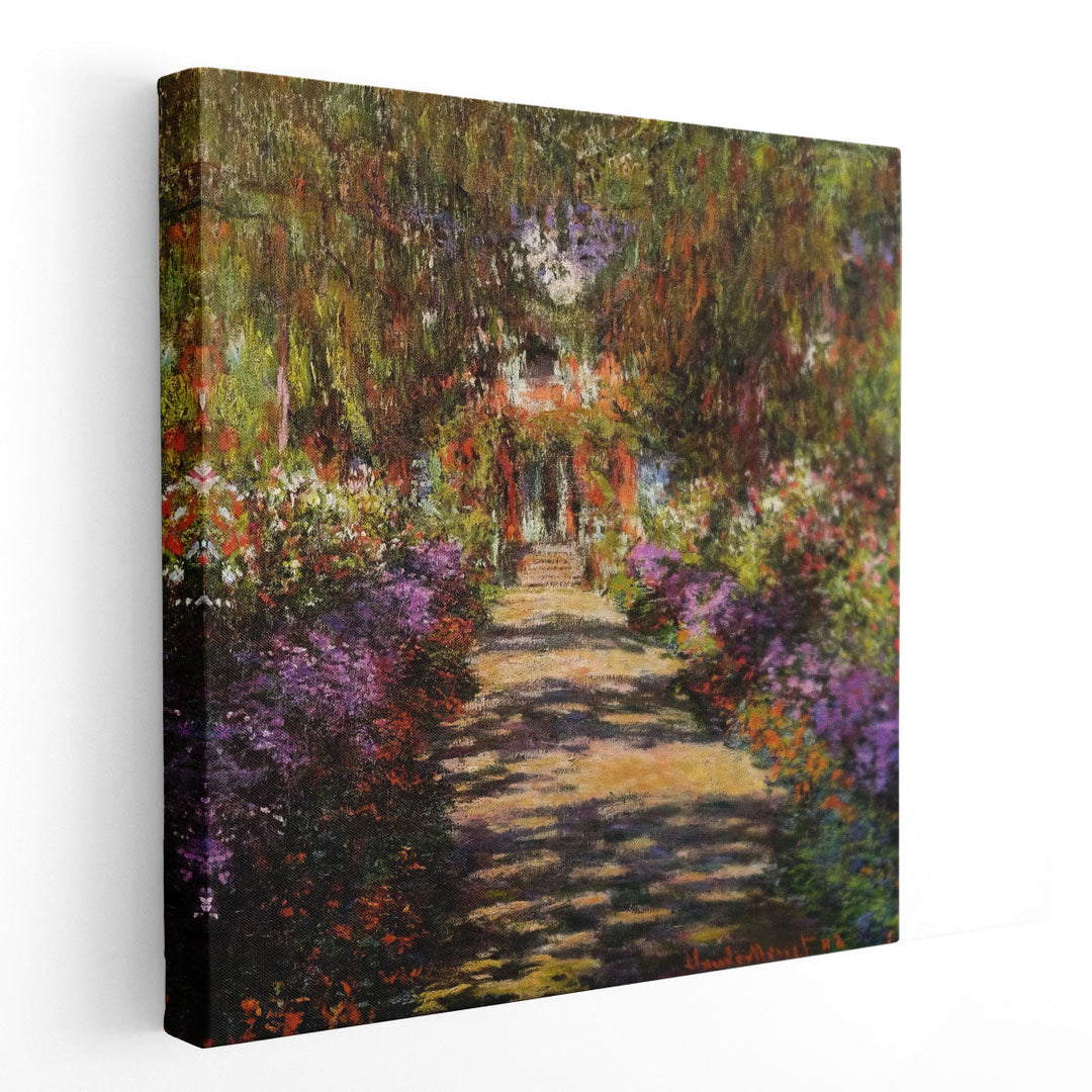 Pathway In Monets Garden At Giverny, 1901 - Canvas Print Wall Art