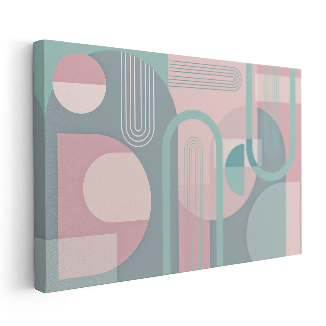 Abstract Arches Pastel - Canvas Print Wall Art