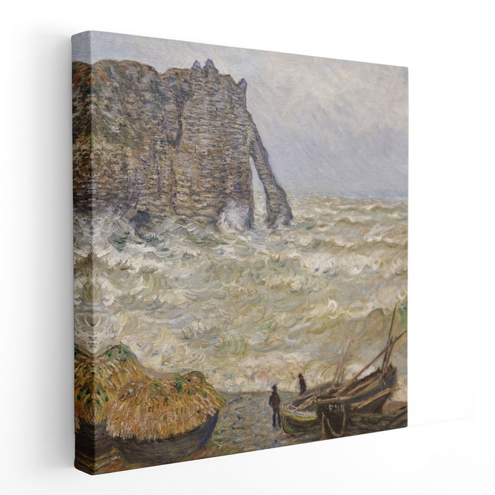 Stormy Sea in Étretat, 1883 - Canvas Print Wall Art