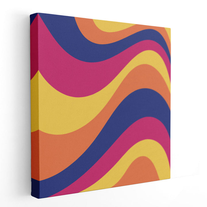 Groovy Waves - Canvas Print Wall Art