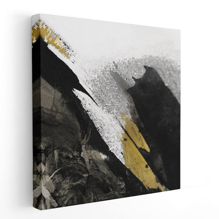 Black Strokes - Canvas Print Wall Art