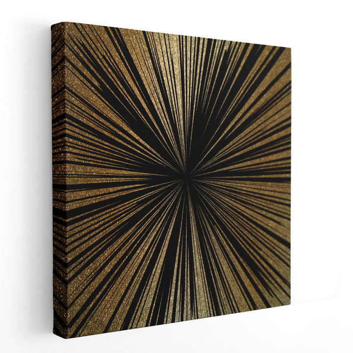 Burst Gold 1 - Canvas Print Wall Art