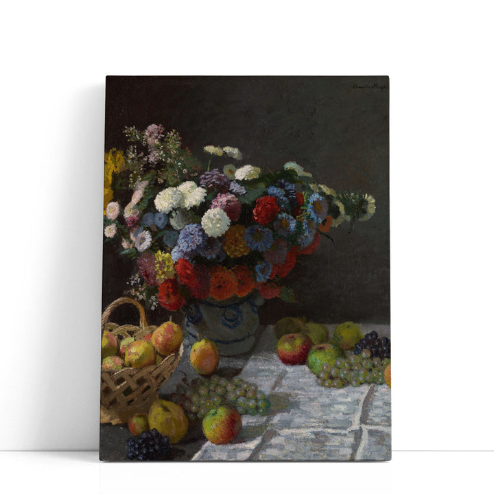 Still Life with Flowers and Fruit, 1869 - Canvas Print Wall Art
