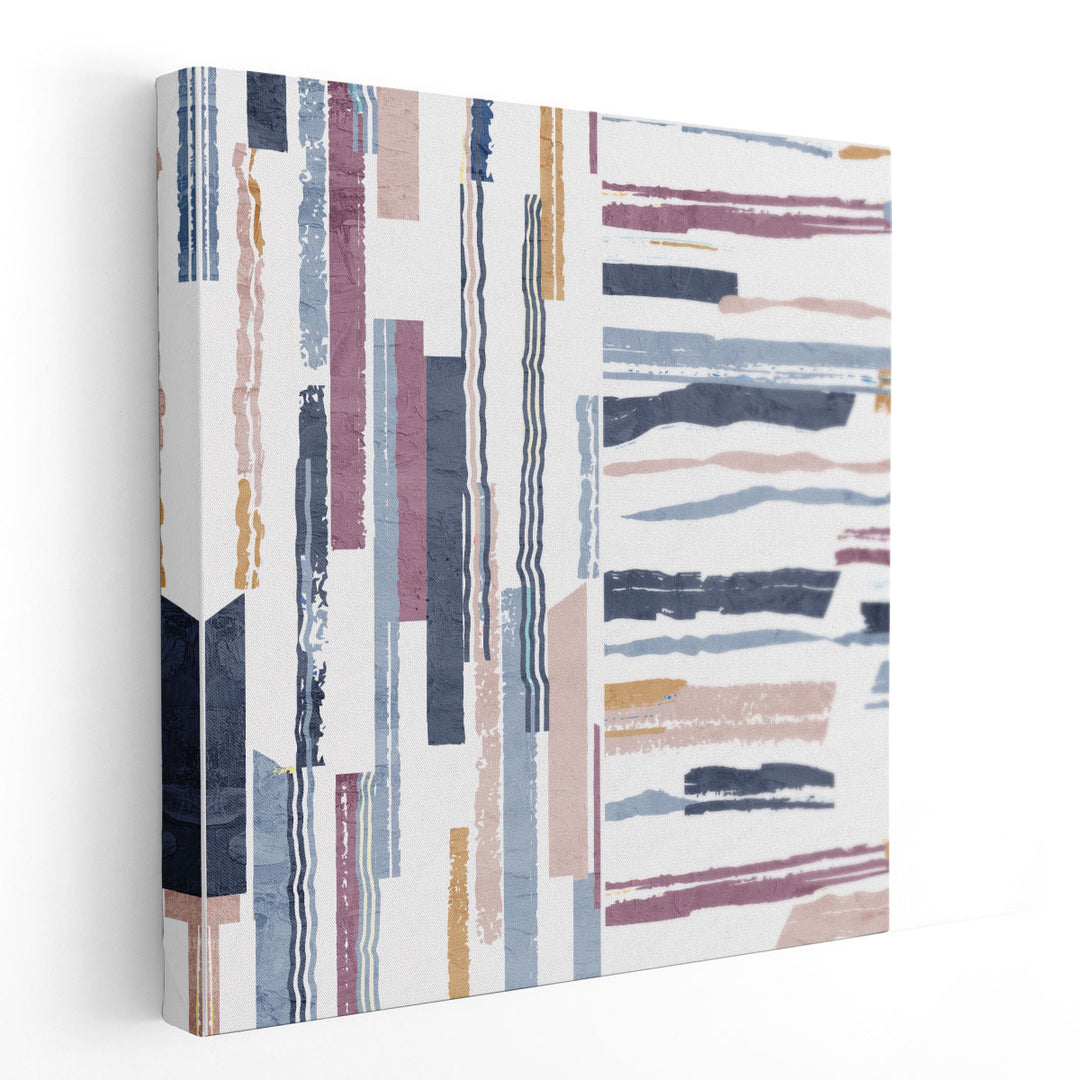 Squared Stripes 1 - Canvas Print Wall Art