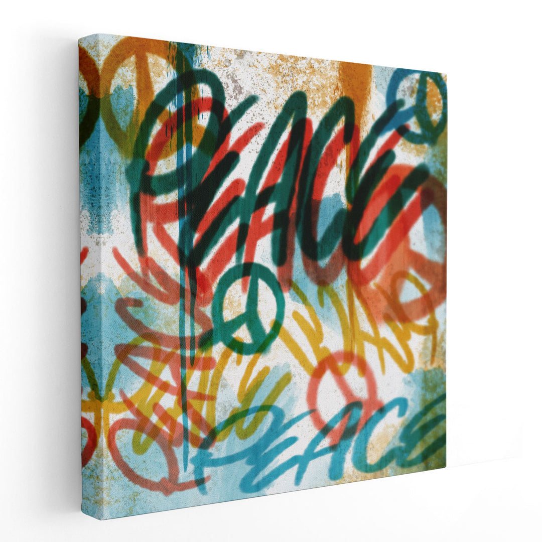 Peace Graffiti - Canvas Print Wall Art