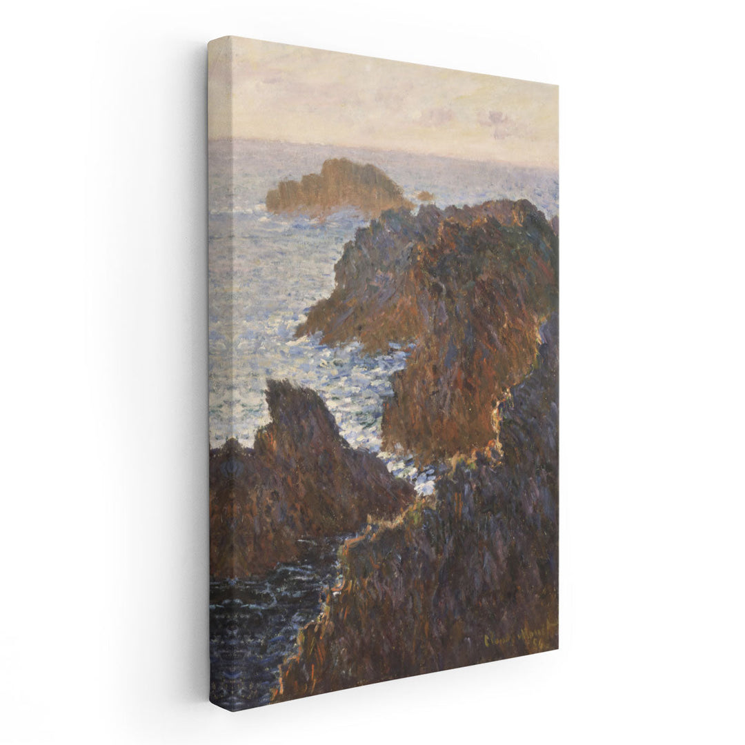 Rocks at Belle-Isle, Port-Domois, 1886 - Canvas Print Wall Art