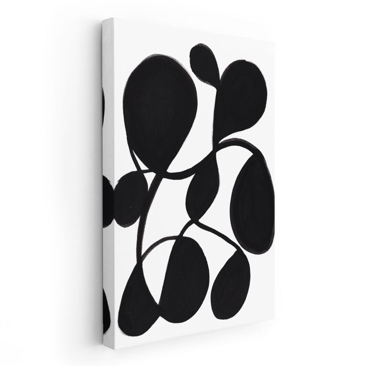 Ying Yang 3 Black and White - Canvas Print Wall Art