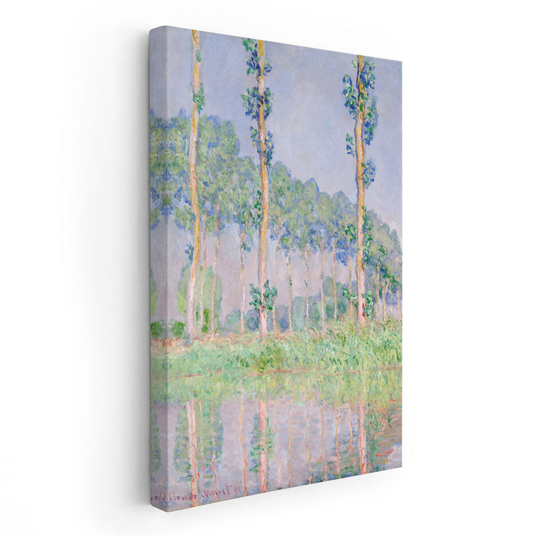 Poplars, Pink Effect, 1891 - Canvas Print Wall Art