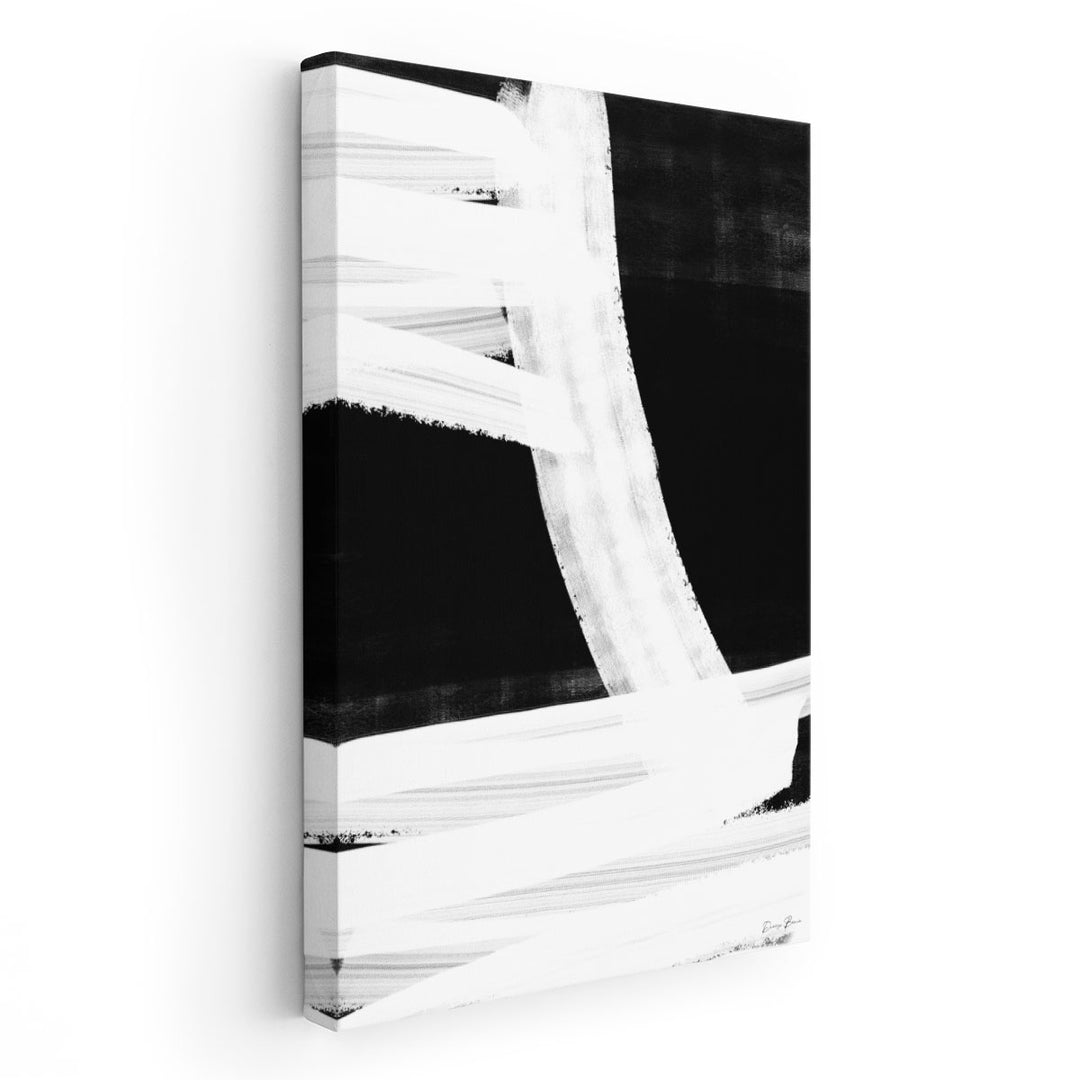 Broken 2 Black and White - Canvas Print Wall Art