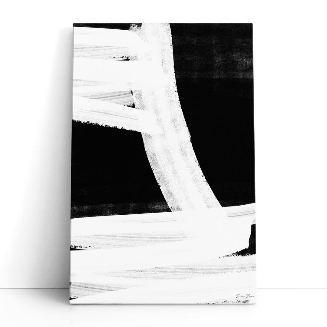 Broken 2 Black and White - Canvas Print Wall Art