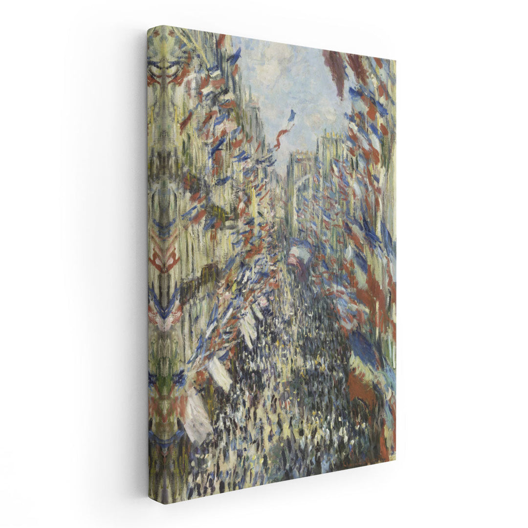 The Rue Montorgueil in Paris, 1878 - Canvas Print Wall Art