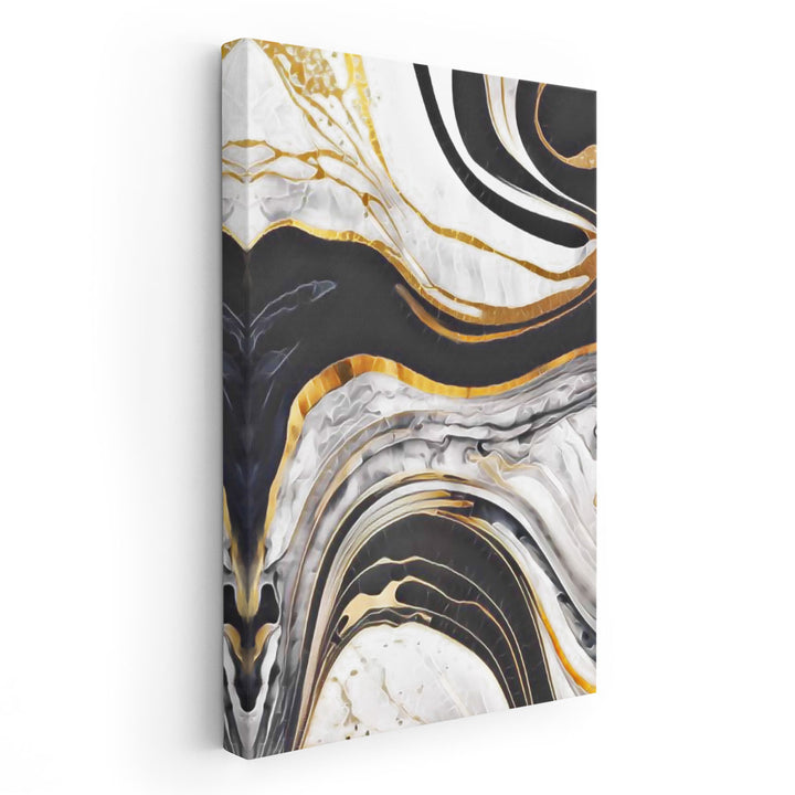 Marbled Fluid - Canvas Print Wall Art