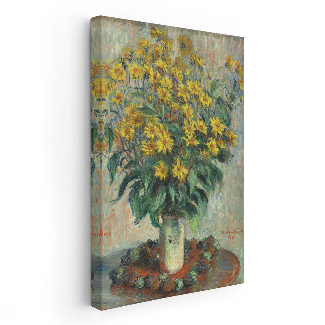 Jerusalem Artichoke Flowers, 1880 - Canvas Print Wall Art