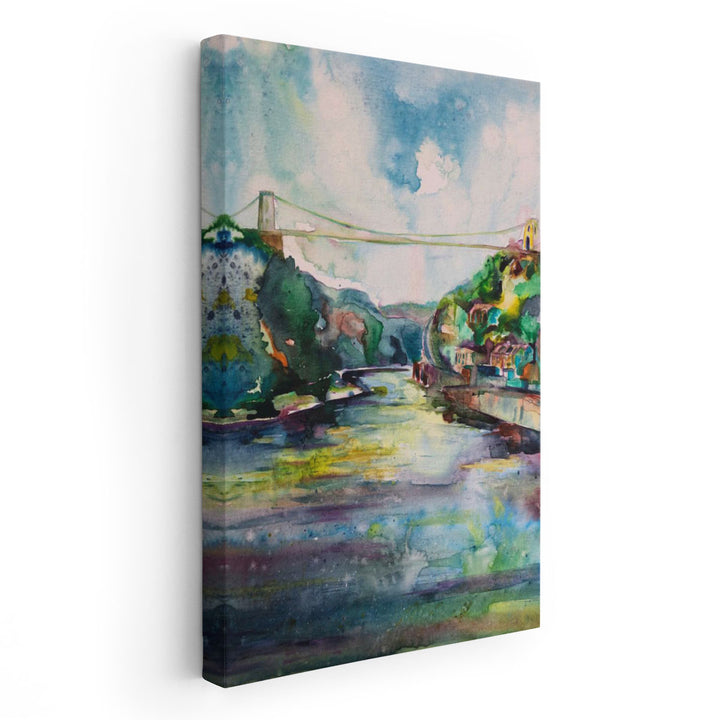 Suspension Bridge - Canvas Print Wall Art