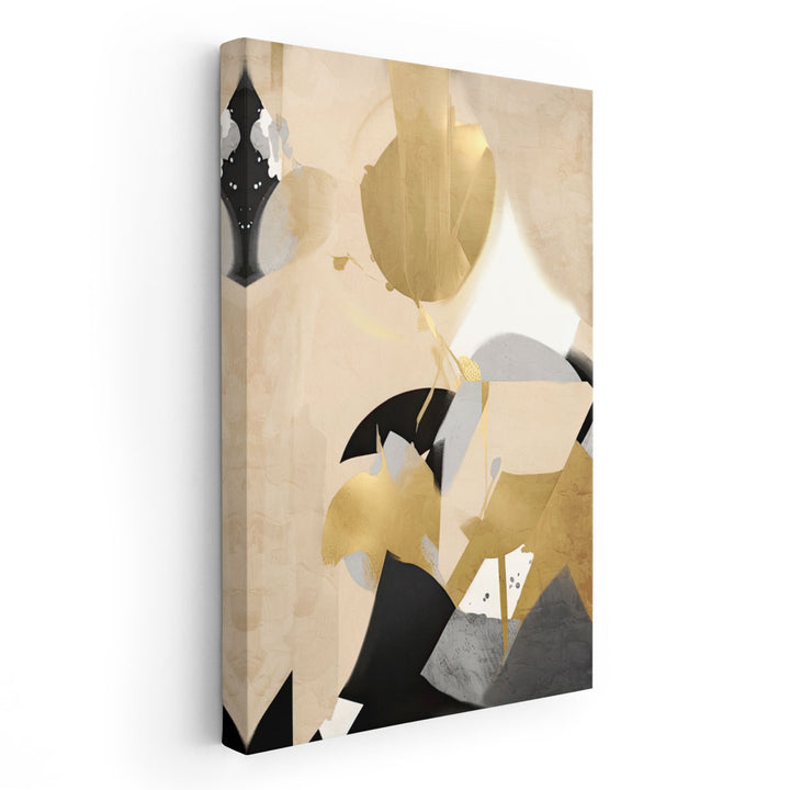 Neutral Gold 1 - Canvas Print Wall Art