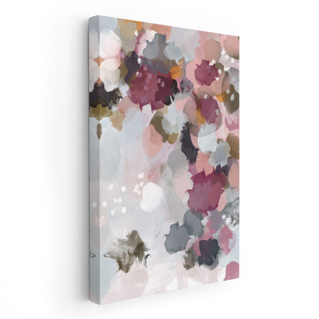 Fall Leaves Watercolor Abstract - Canvas Print Wall Art