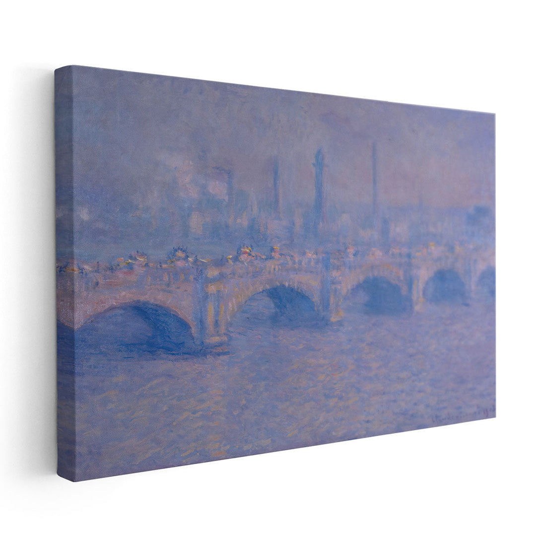 Waterloo Bridge, Sunlight Effect, 1903 - Canvas Print Wall Art