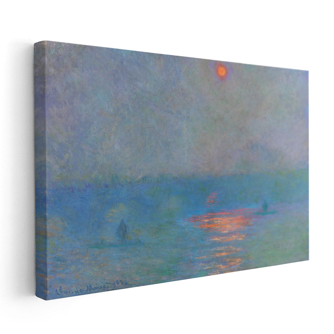 Waterloo Bridge, The Sun in the Fog, 1903 - Canvas Print Wall Art