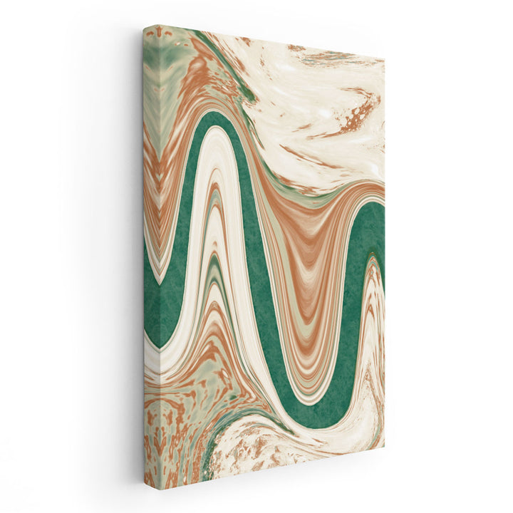 Abstract Emerald Views - Canvas Print Wall Art