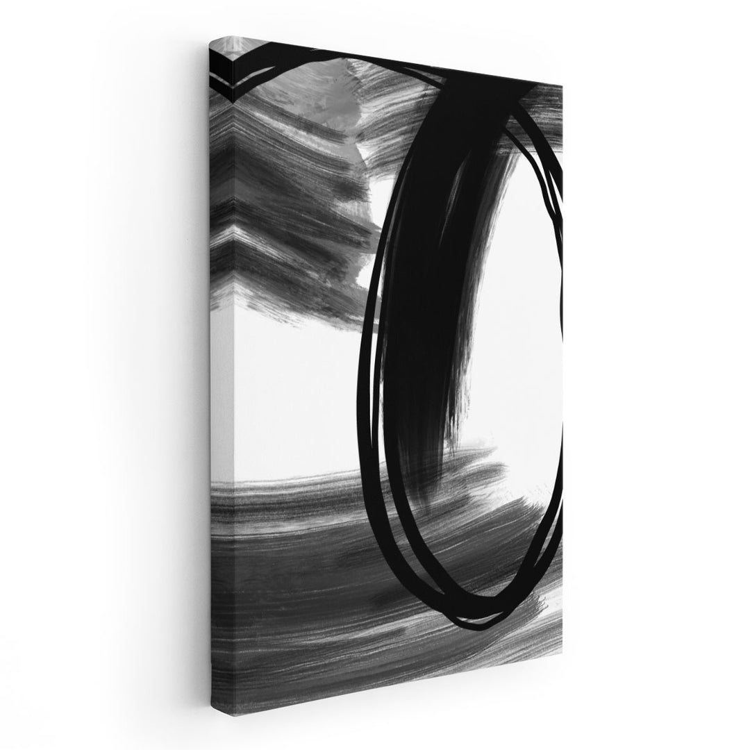 Conscious Feeling 1 Black and White - Canvas Print Wall Art