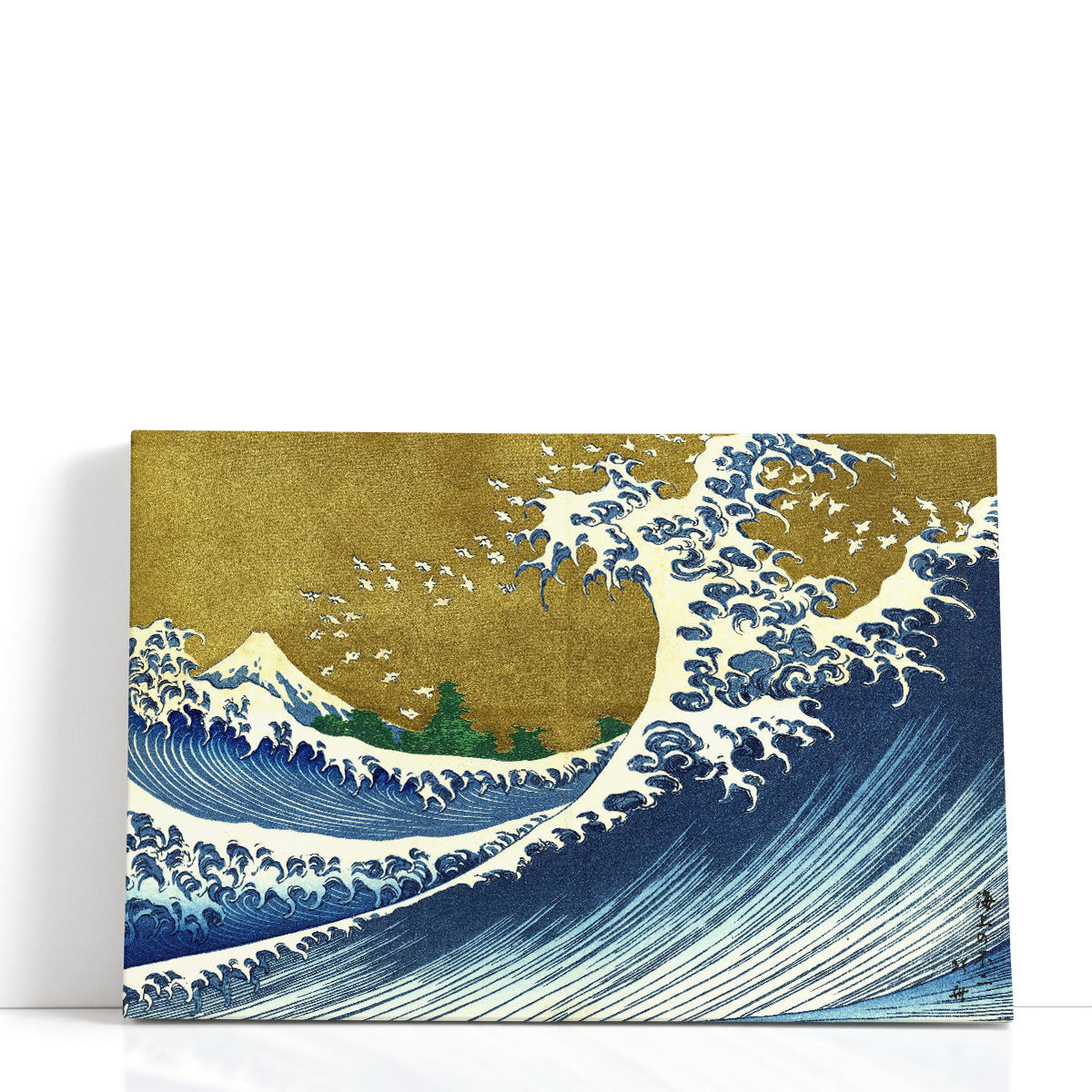 最終値下げ F6号作品【癒しの水簾 熊本 鍋ヶ滝 】 額装した