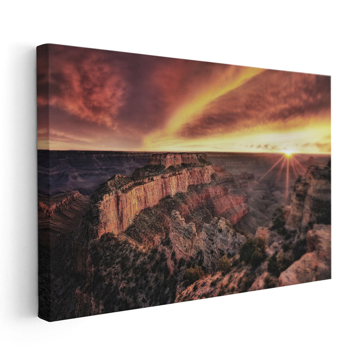 Canyon Sunset IV - Canvas Print Wall Art