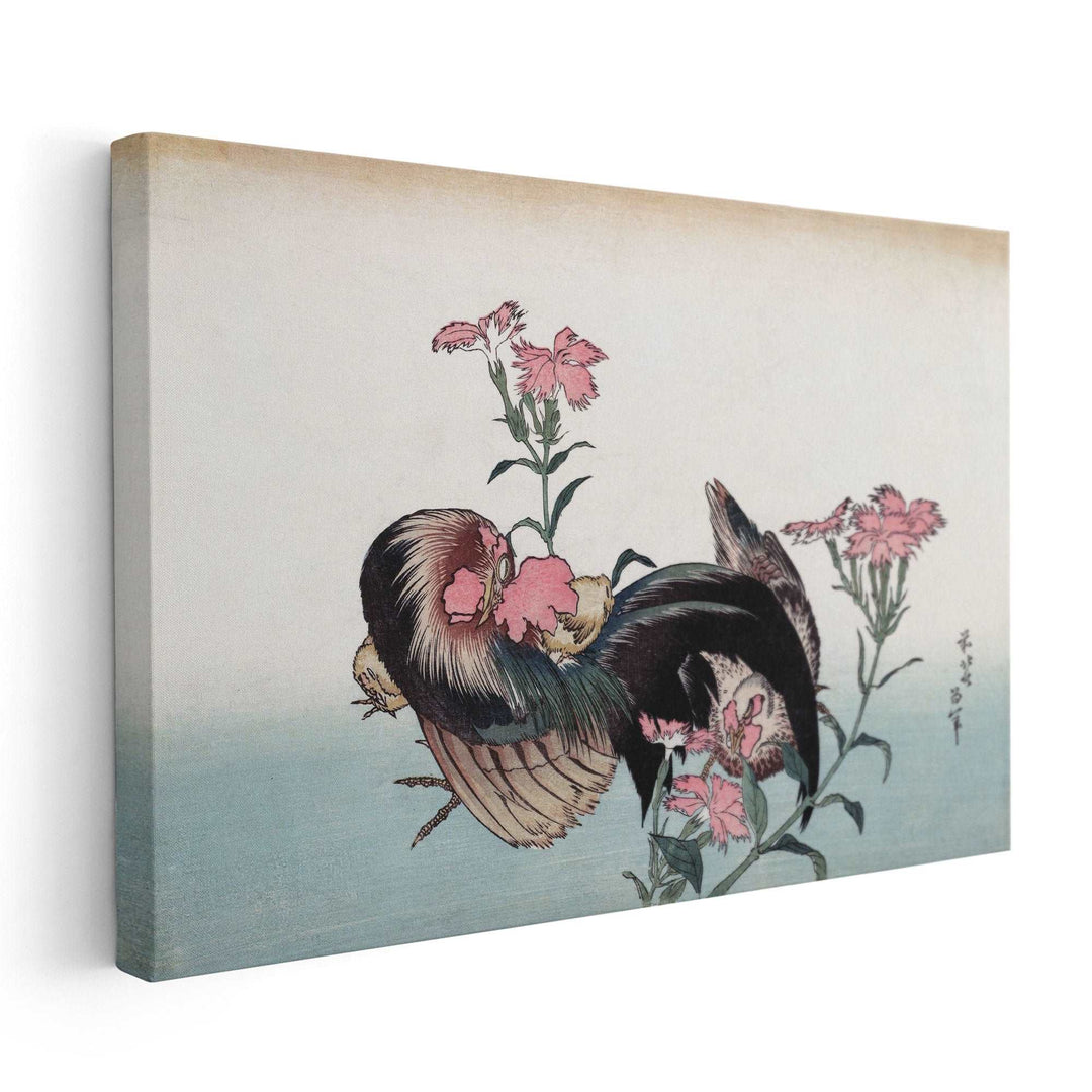 Cock and Flower, 1760–1849 - Canvas Print Wall Art