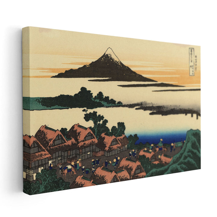 Dawn at Isawa in the Kai Province - Canvas Print Wall Art