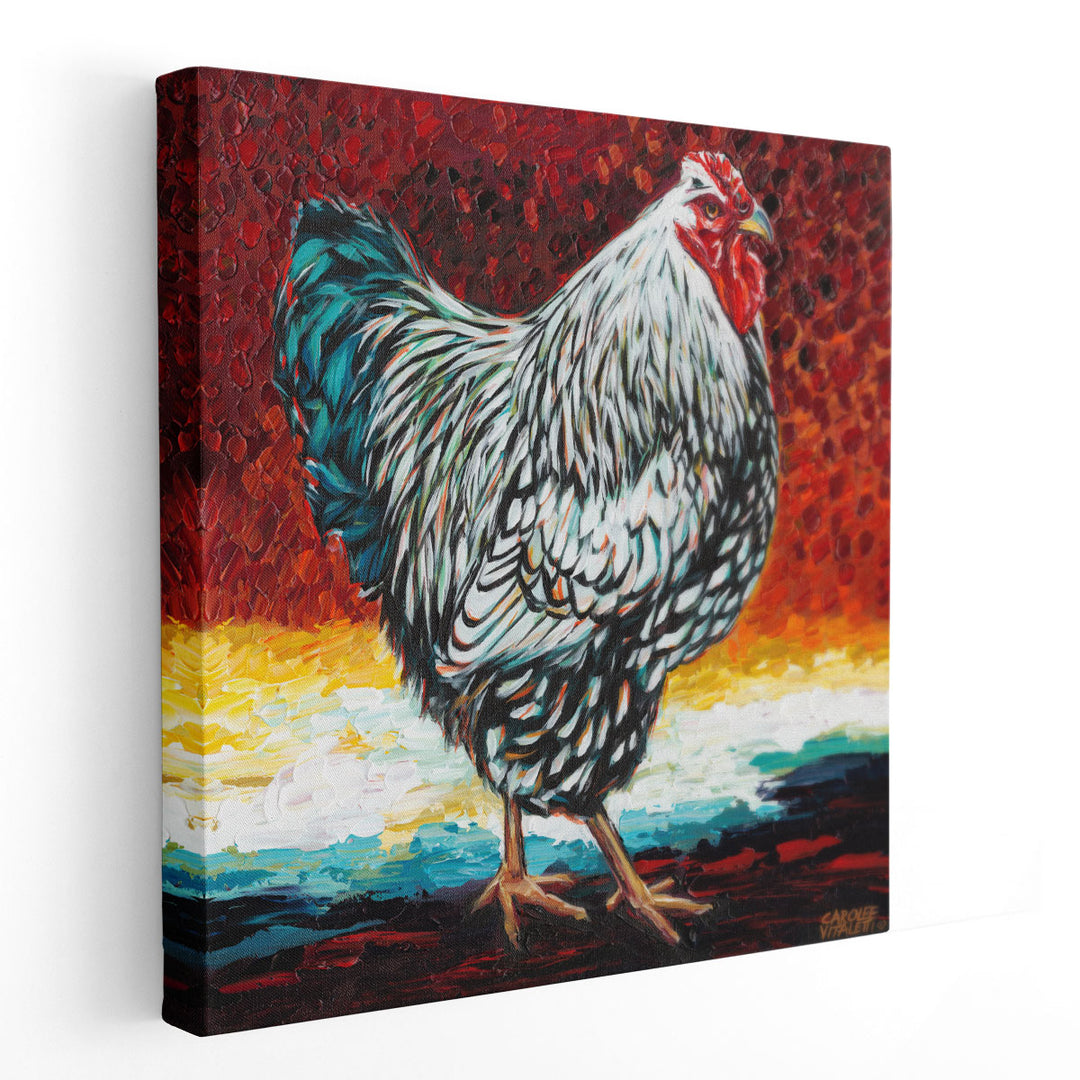 Fancy Chicken I - Canvas Print Wall Art