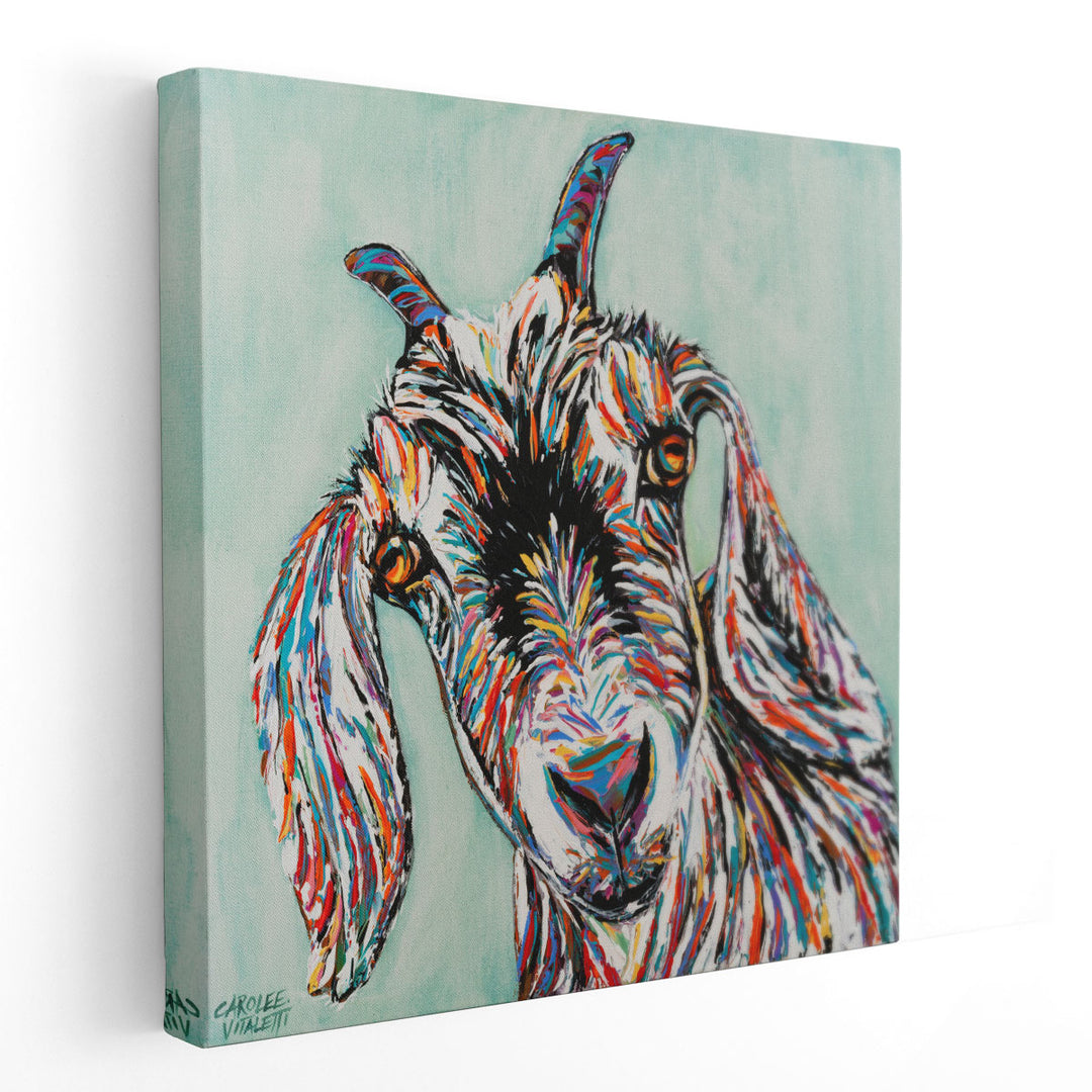 Funny Goat II - Canvas Print Wall Art